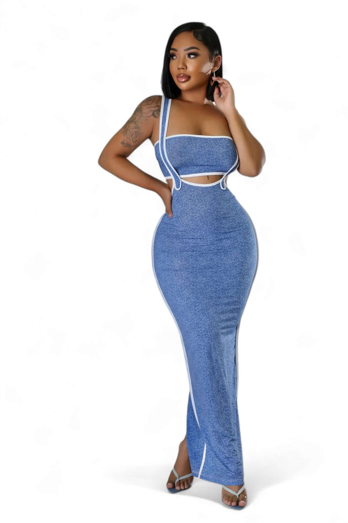 Conjunto de 2 piezas: top tubo y vestido pichi