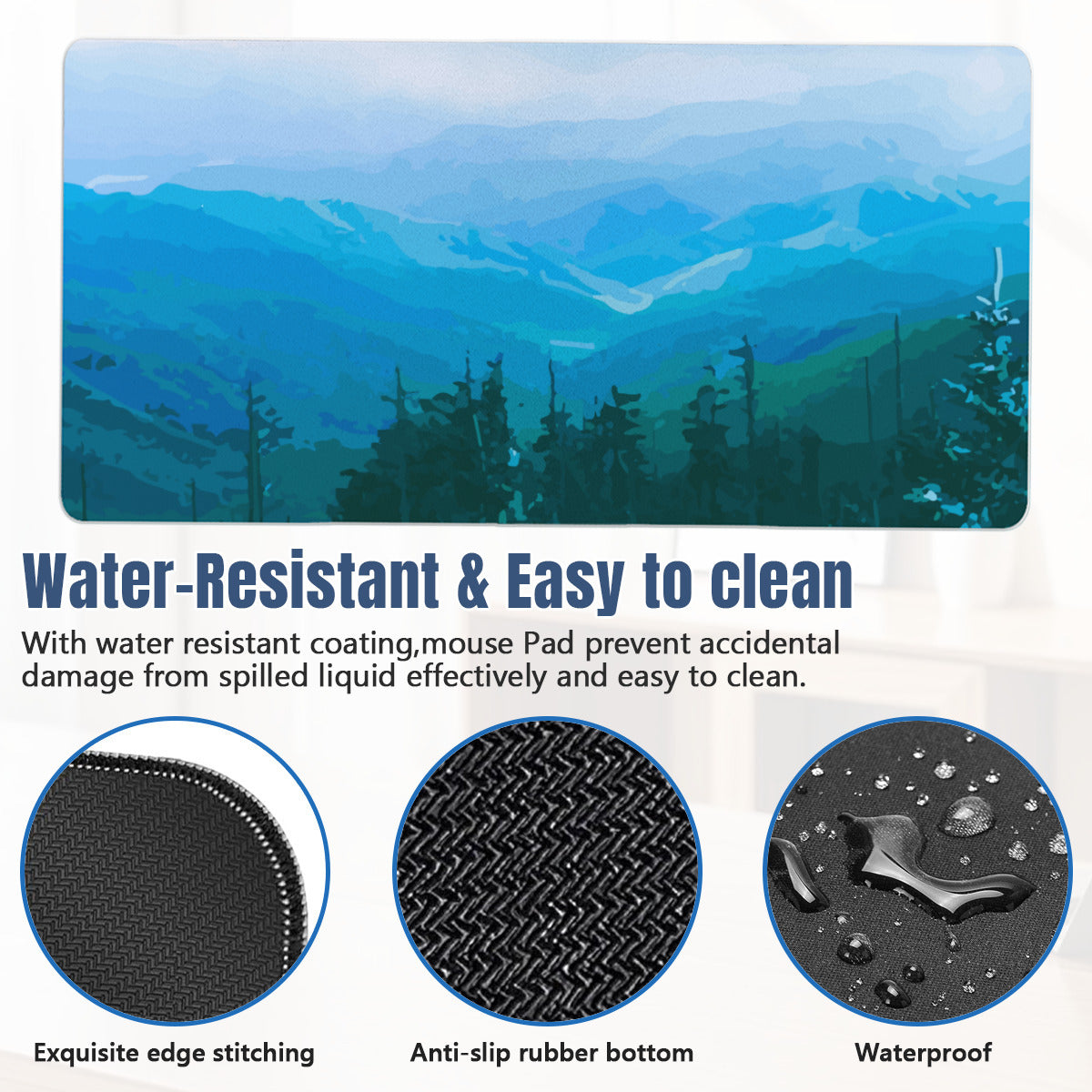 Tennessee's Smokey Mountains View 40" x 20" Desk Mat