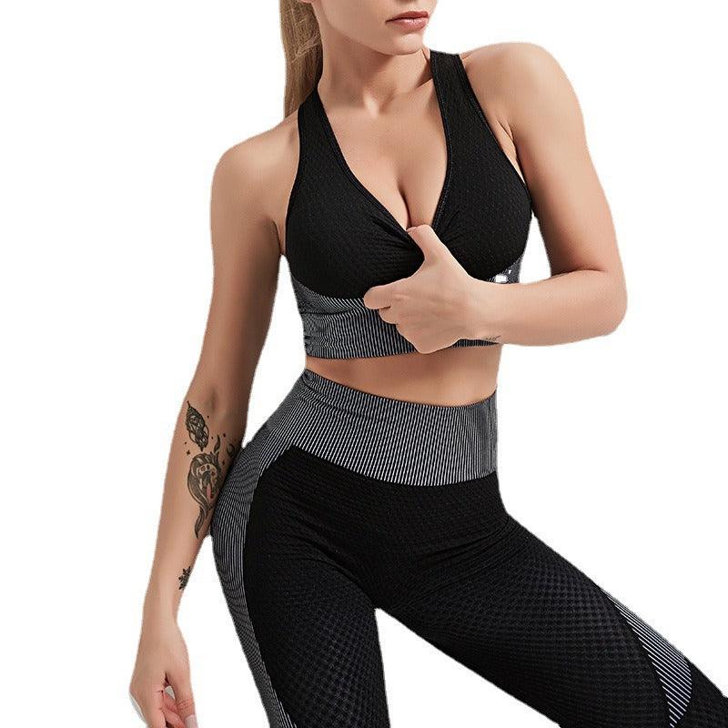 Conjunto de top de yoga, sujetador deportivo y leggings Signature Collection | Ropa deportiva prémium para vaqueras