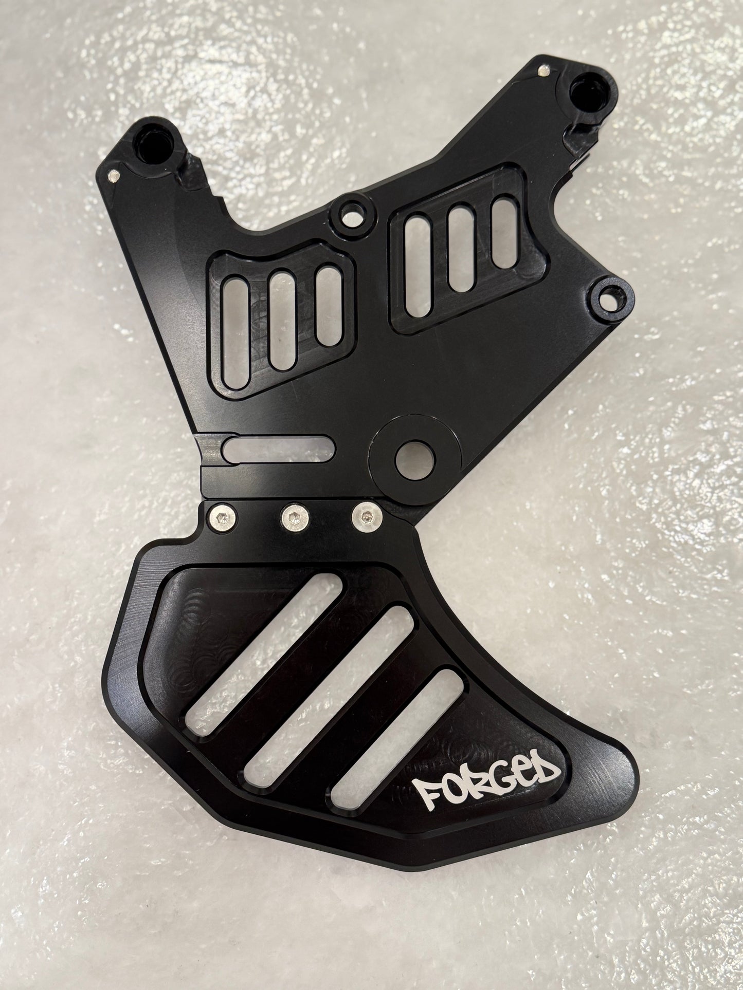 Soporte de pinza doble de E-Moto de metal con protector de disco