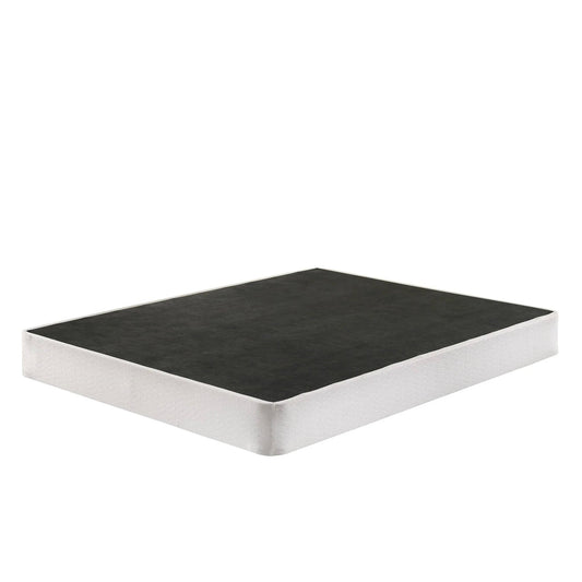 Base de colchón de somier con estructura metálica de tamaño completo de 8 pulgadas con funda