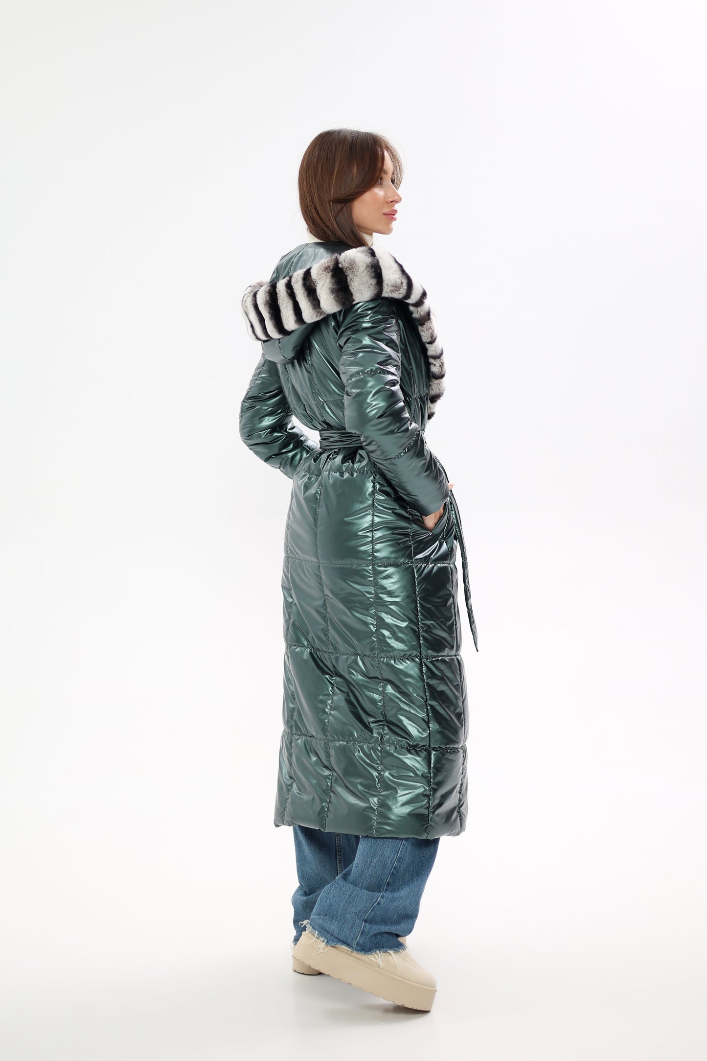 Abrigo de piel auténtica de Orylag con tecnología Comfortemp® de Freudenberg