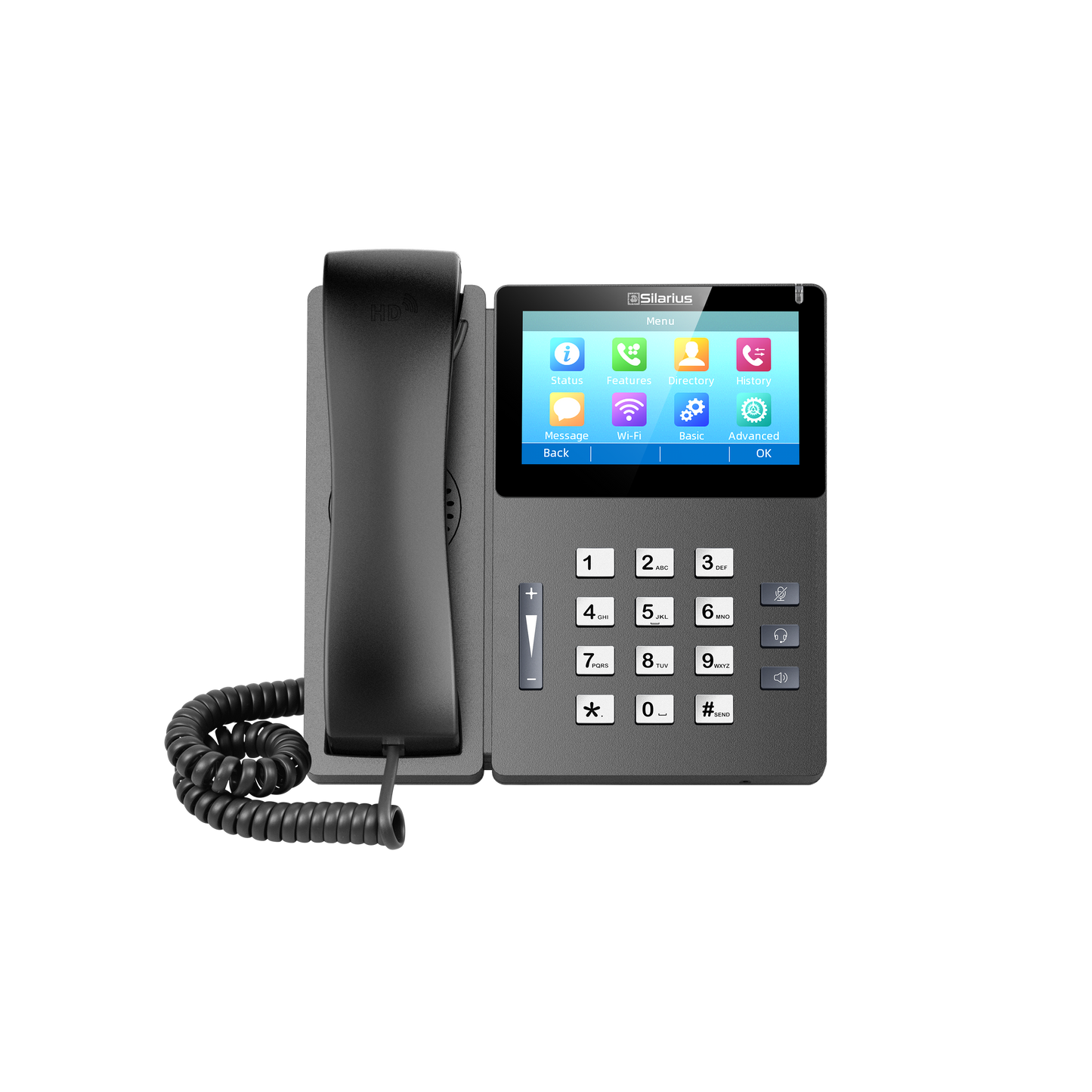 Silarius SILETIPP10SPWB Elite Touch Screen SIP IP Phone