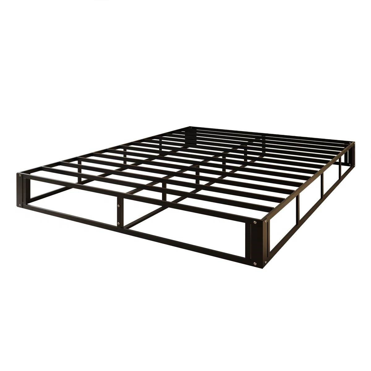 Base para colchón con estructura de metal de 7.8 pulgadas y cubierta, tamaño completo