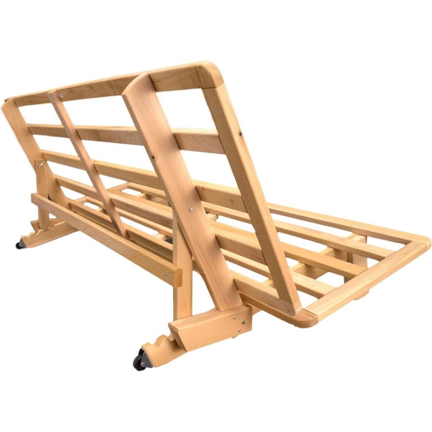 Marco de sofá cama de futón de madera maciza tamaño matrimonial - Hecho en EE. UU.