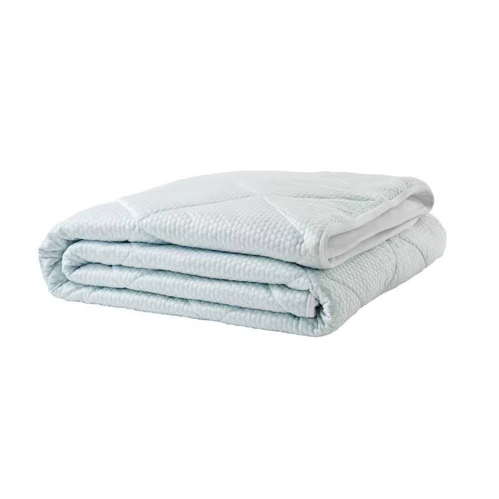 Protector de colchón acolchado, lavable, tamaño matrimonial con faldón elástico ajustable