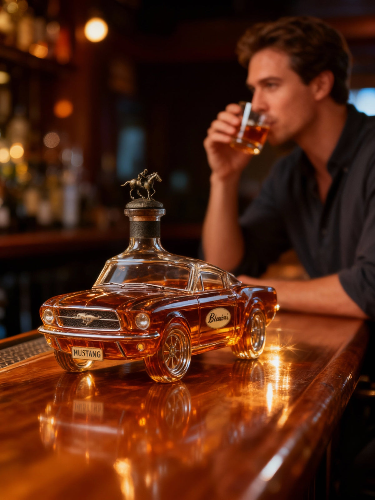 Mustang Car Whiskey Decanter