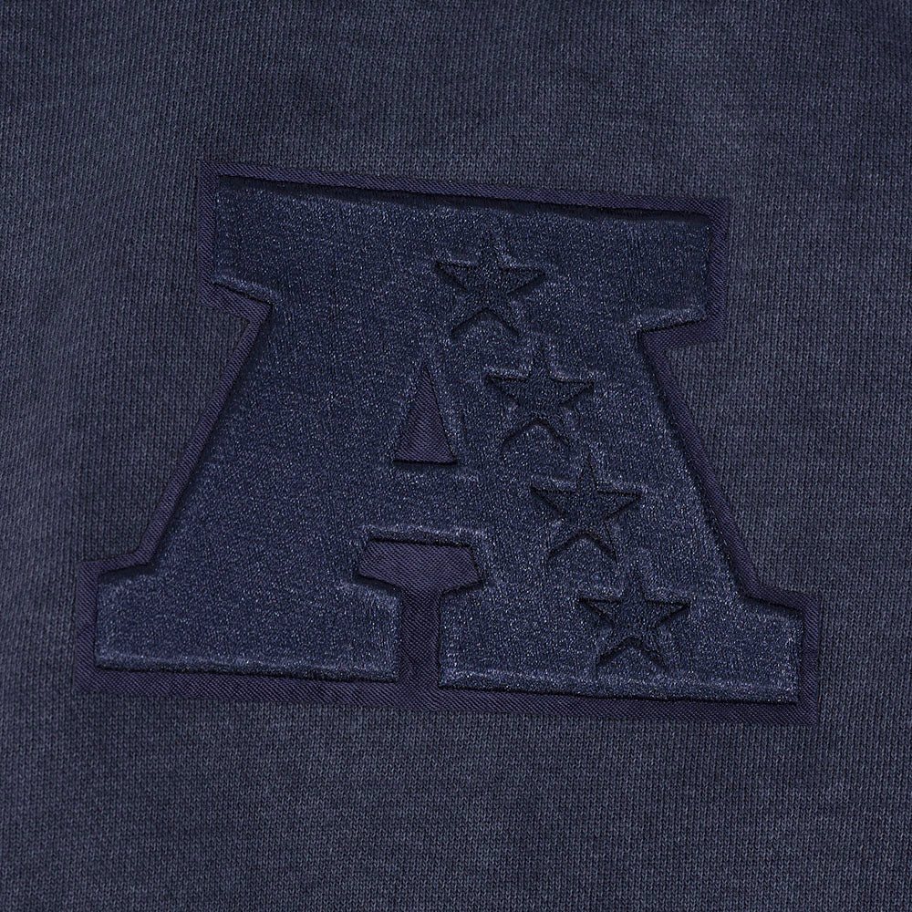Sudadera con capucha Pro Standard Raiders Washed Enzyme con hombros caídos - Azul marino