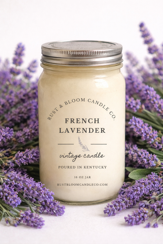 Vela de lavanda francesa de 16 oz