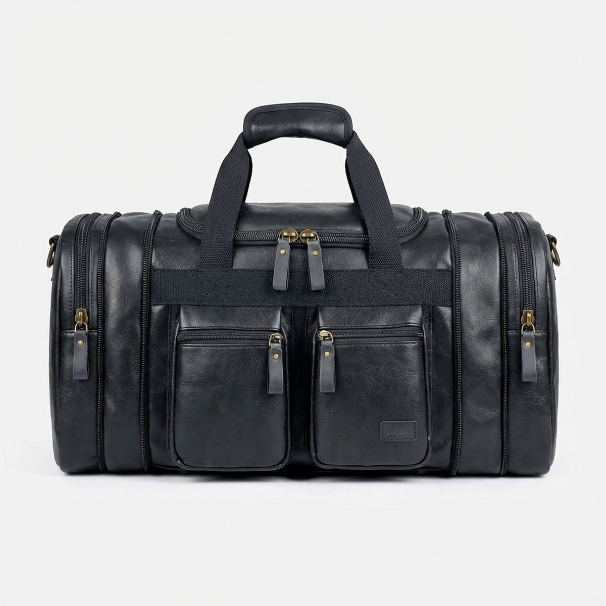 Elegante Bolso de Viaje de Cuero tipo Duffel Weekender – 40L Expandible de Cabina