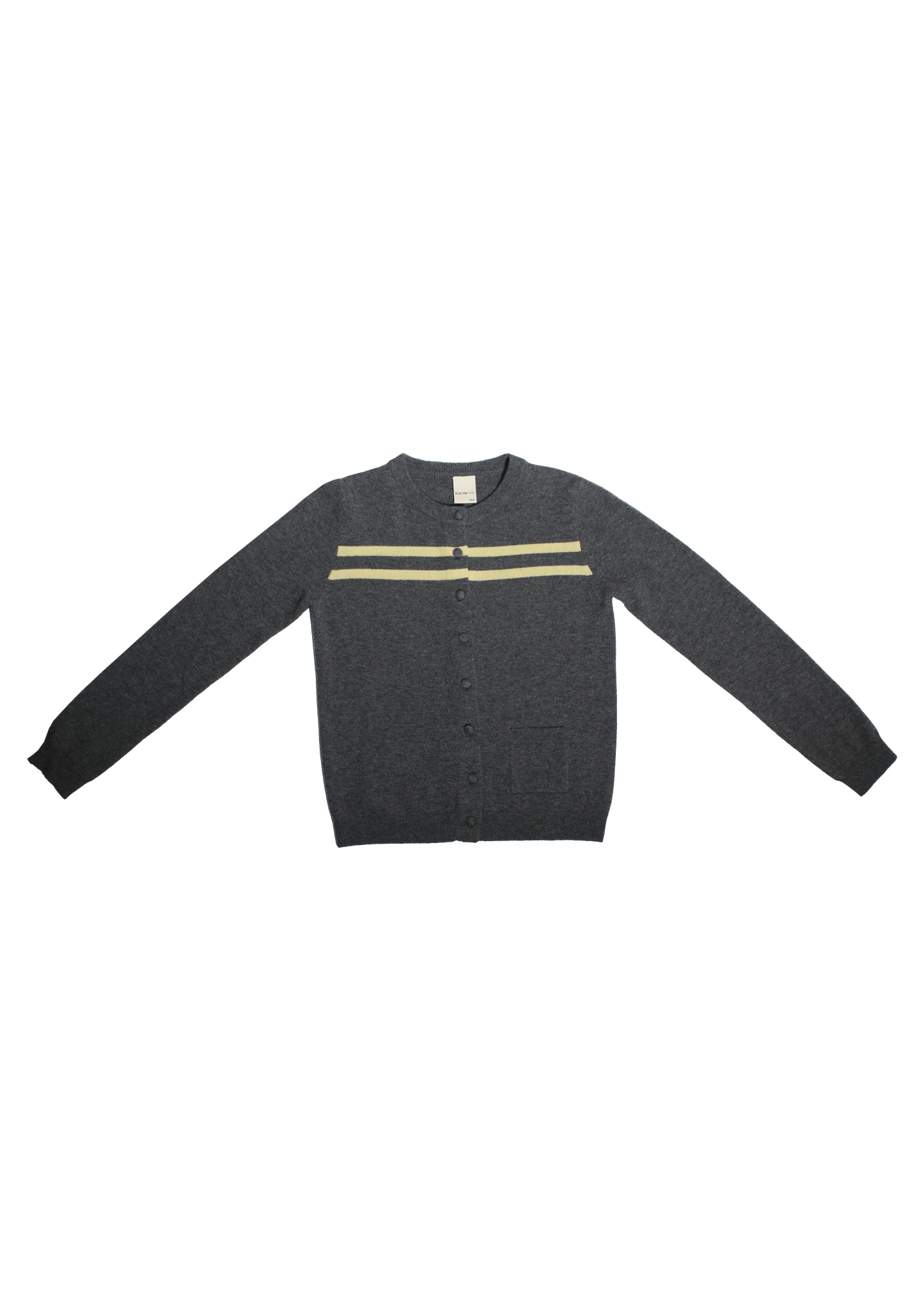 Cashmere Wool Stripe Cardigan