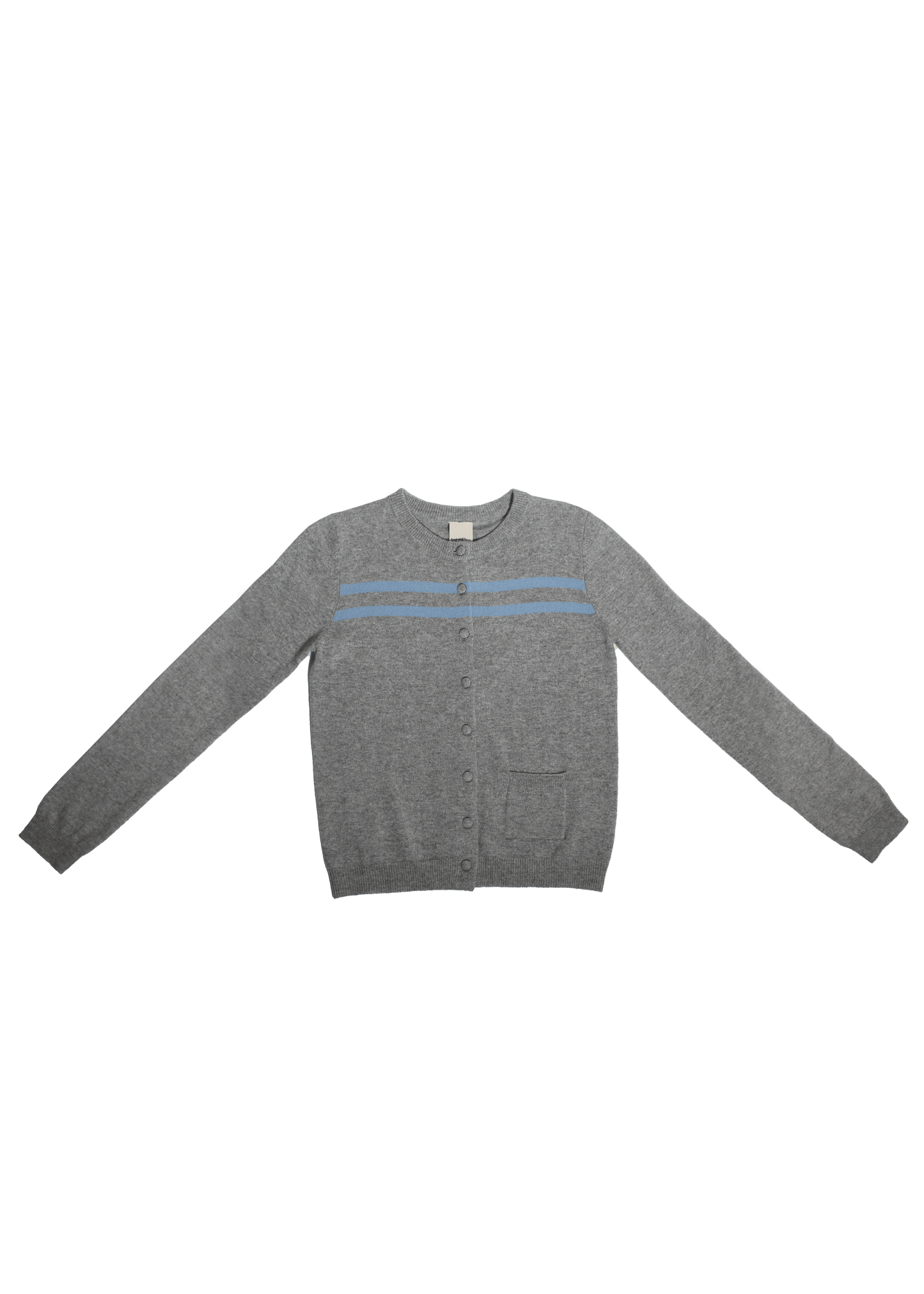 Cashmere Wool Stripe Cardigan