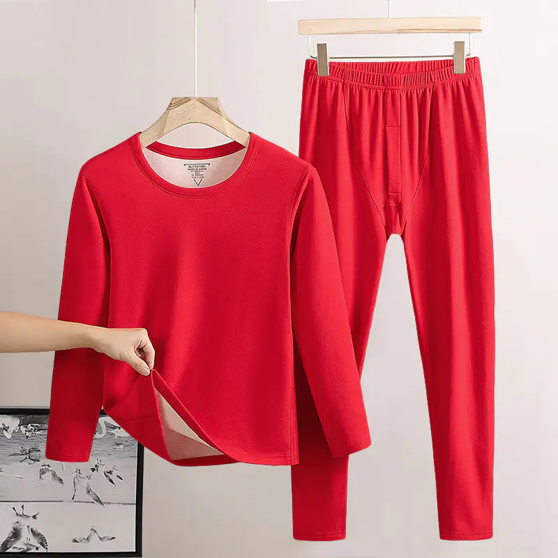 Men's Fleece-lined Thermal Long Johns, Double-sided