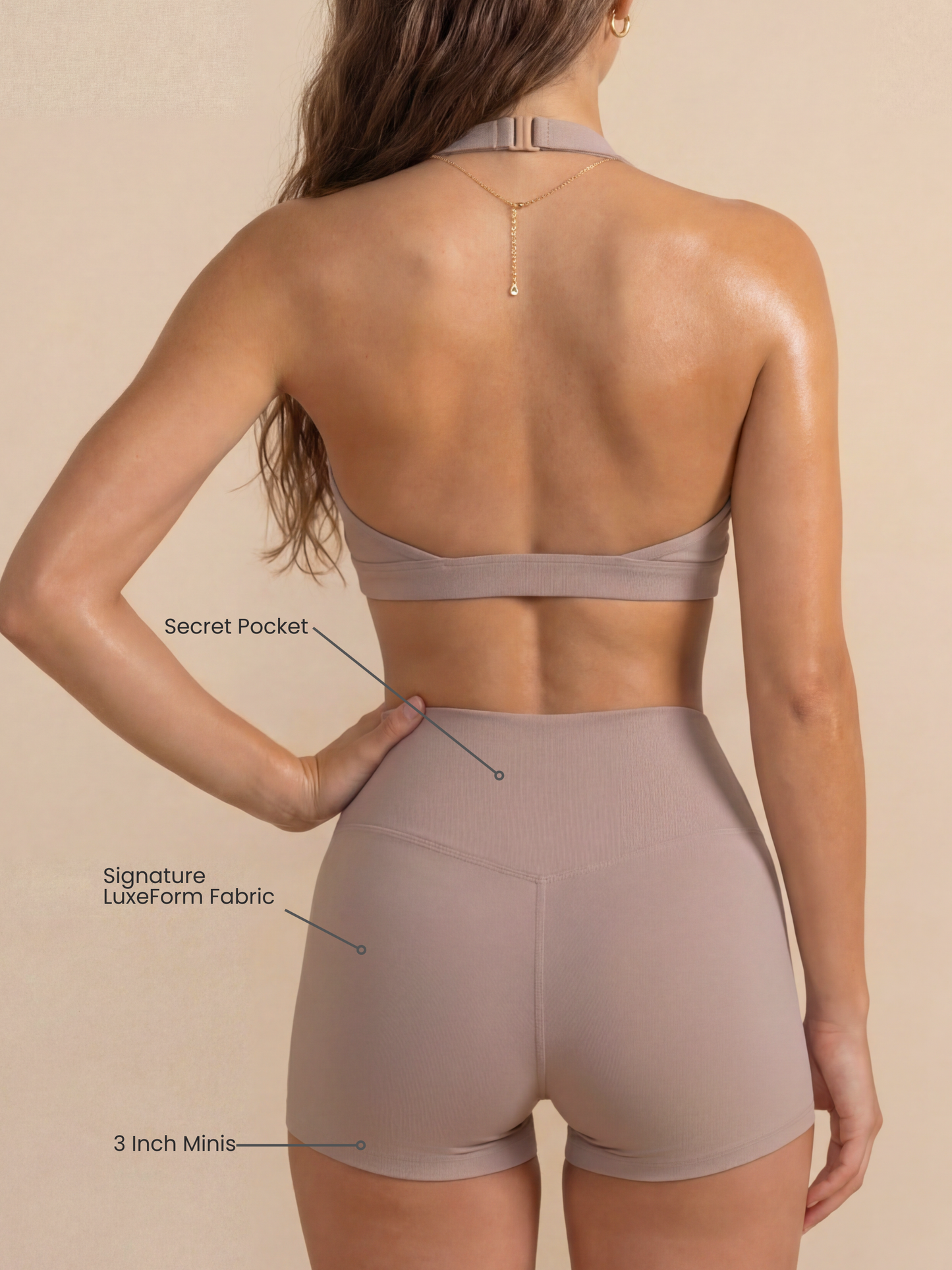Minishorts moldeadores LuxeForm | 3 pulgadas