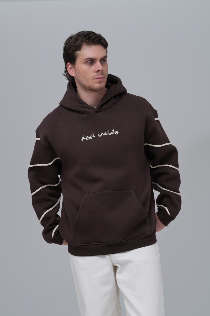 "Feel Inside" Embroidered Hoodie