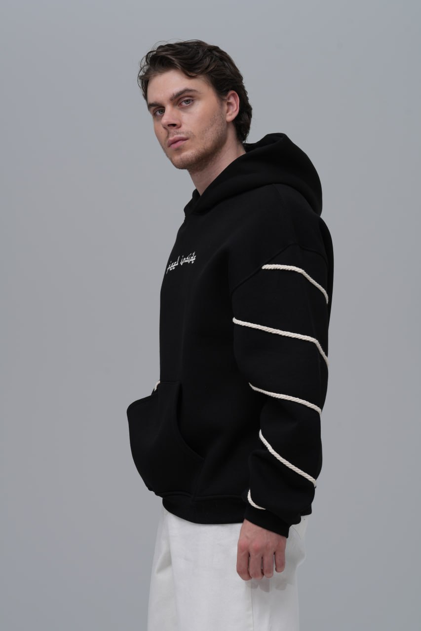 "Feel Inside" Embroidered Hoodie