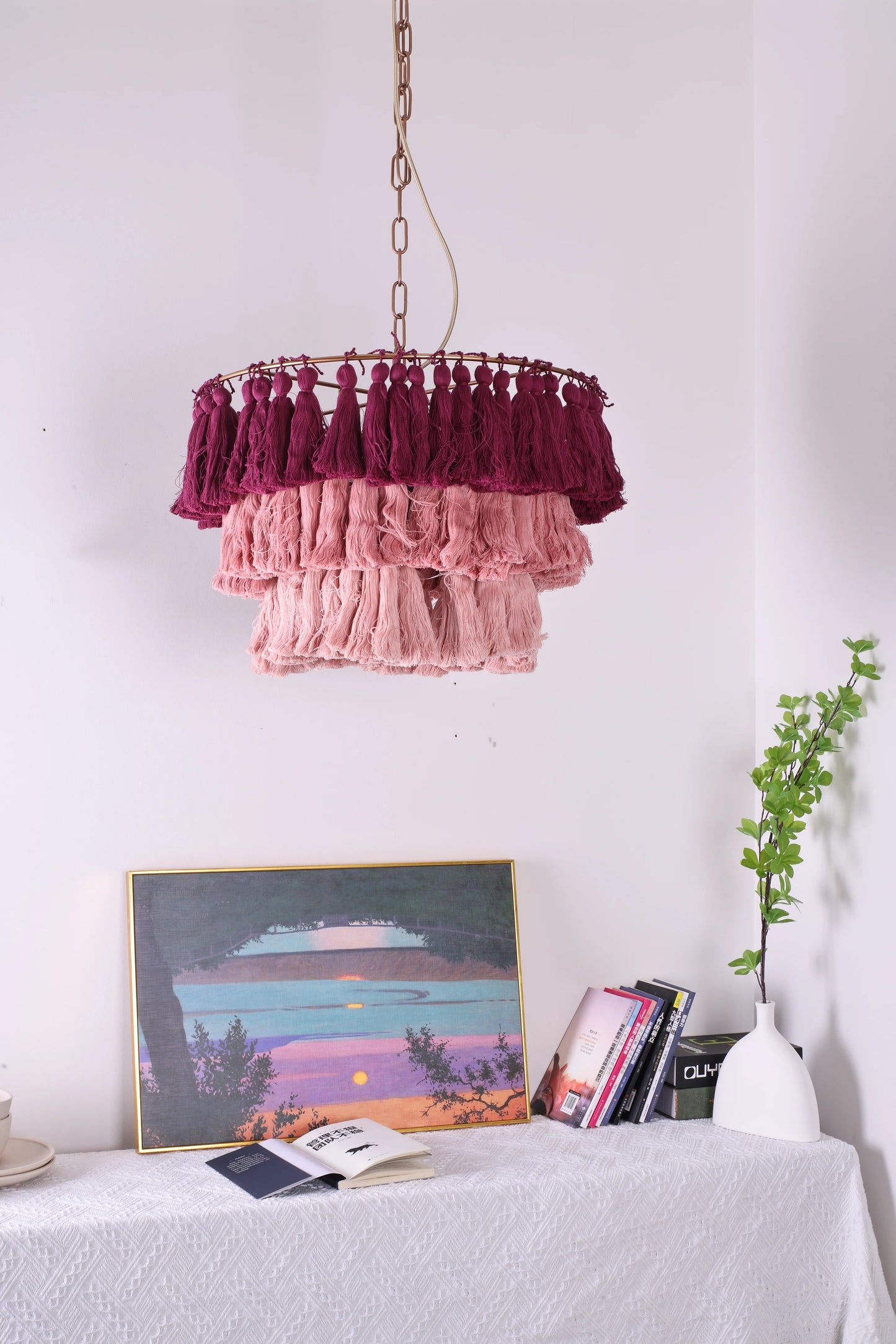 Lámpara de araña Fela Fabric Tassel