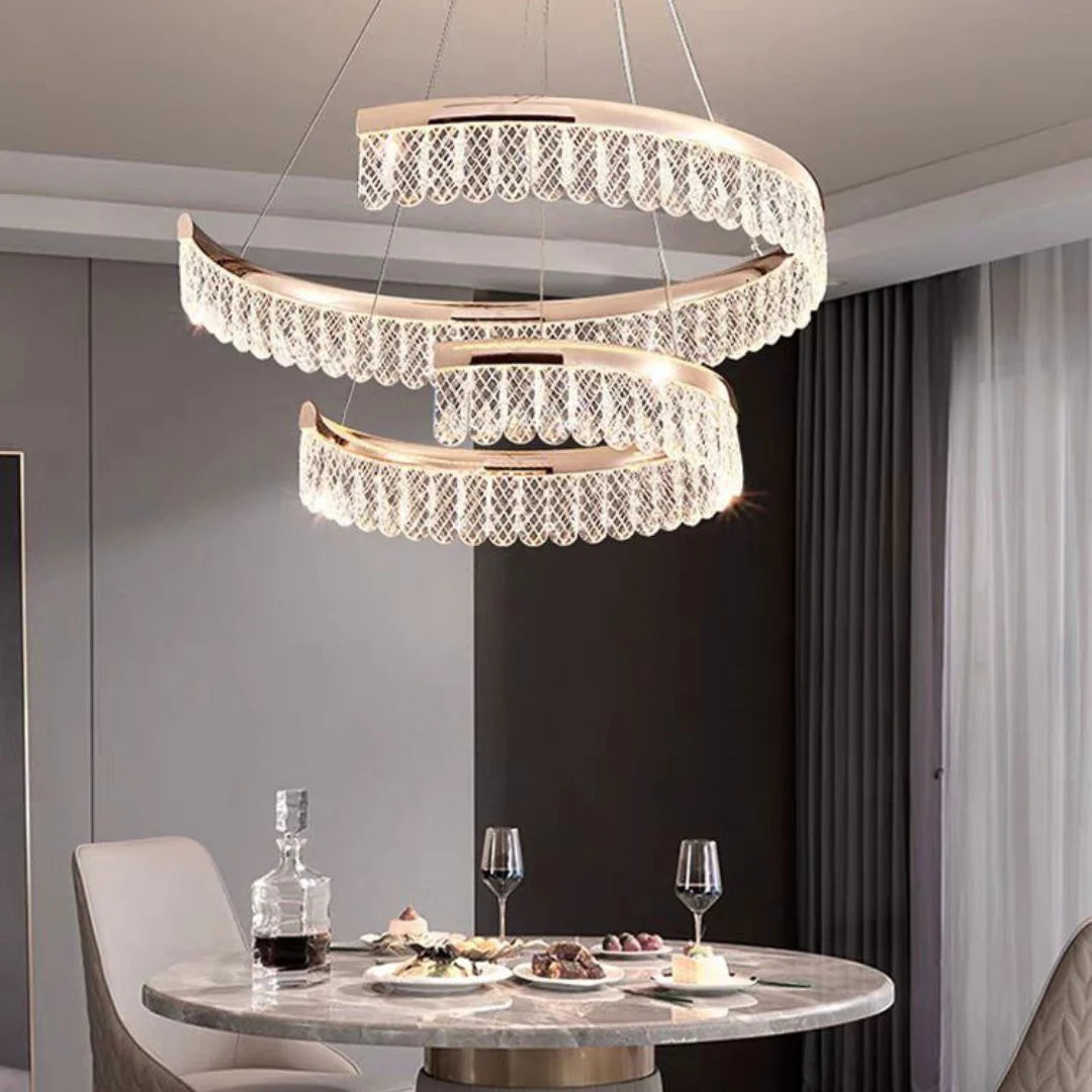 Lámpara de araña de cristal Fenchurch
