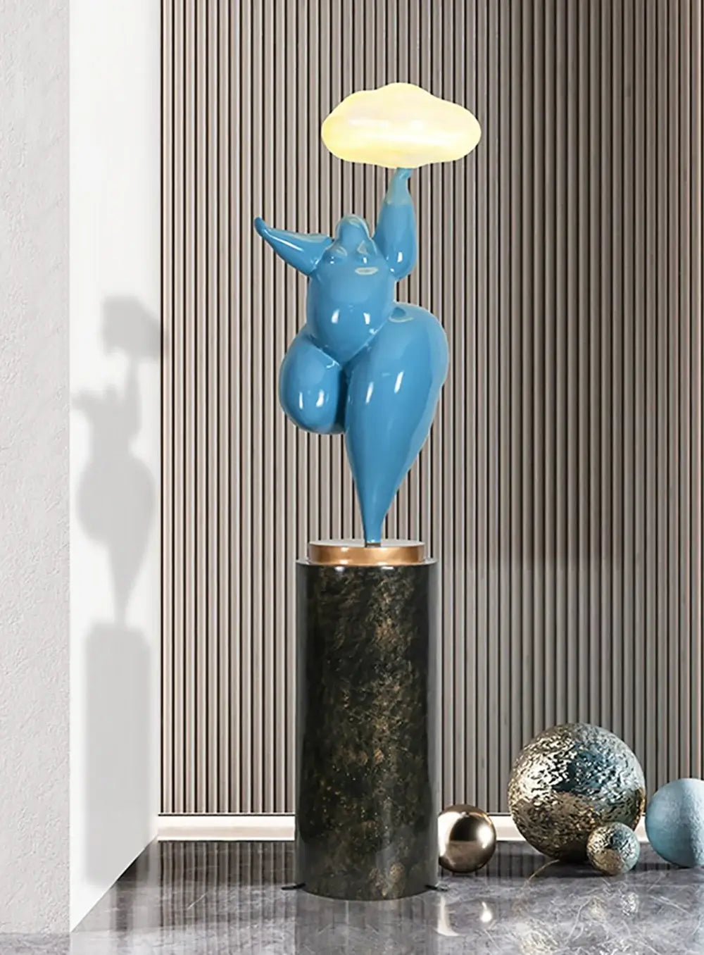 Lámpara de pie Rylight Cloud Escultura de figura