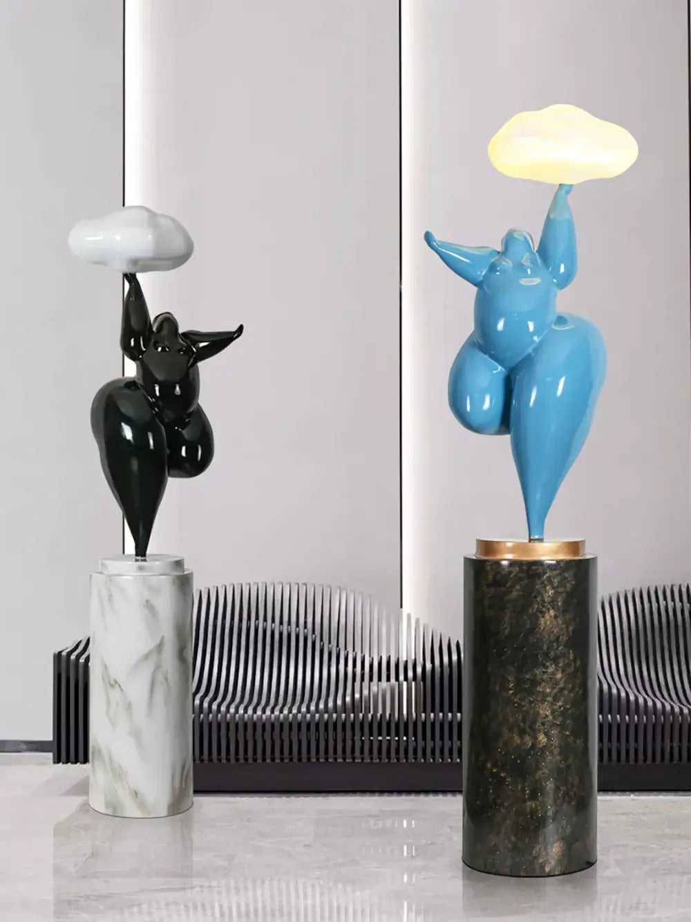 Lámpara de pie Rylight Cloud Escultura de figura