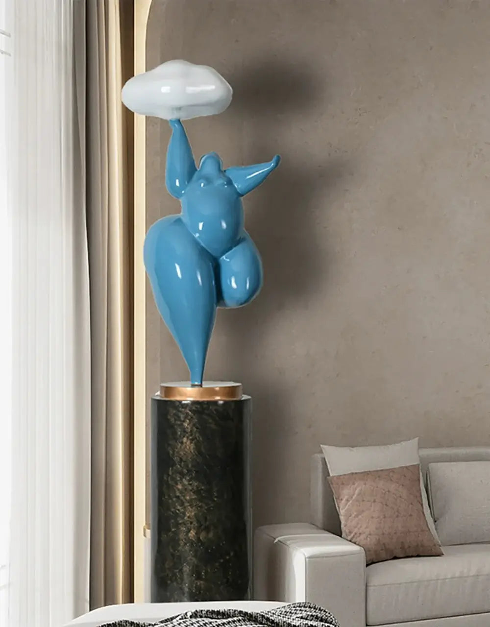 Lámpara de pie Rylight Cloud Escultura de figura