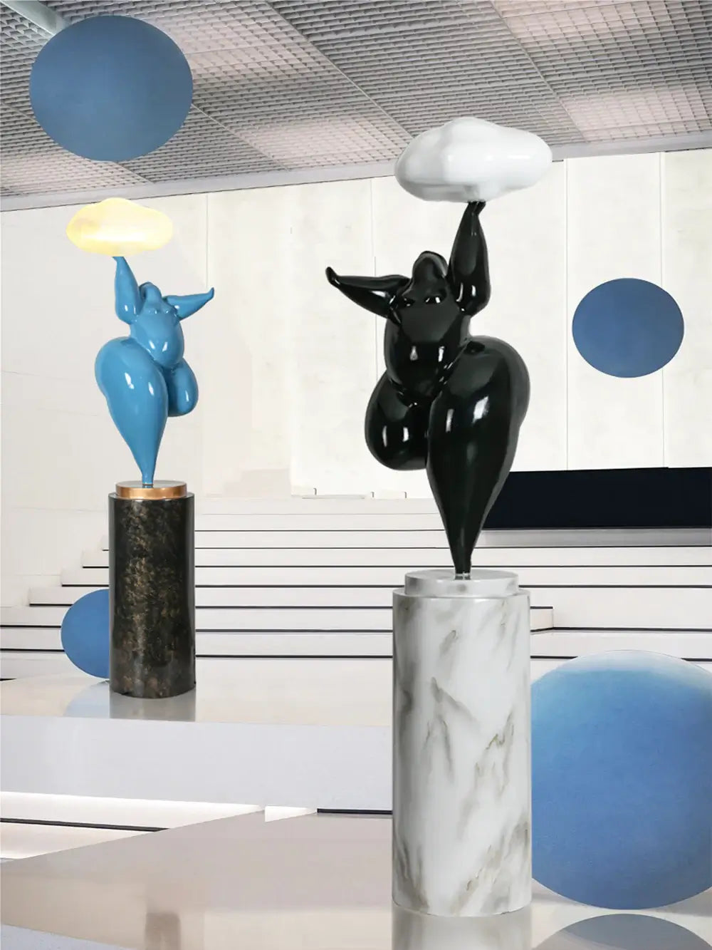 Lámpara de pie Rylight Cloud Escultura de figura