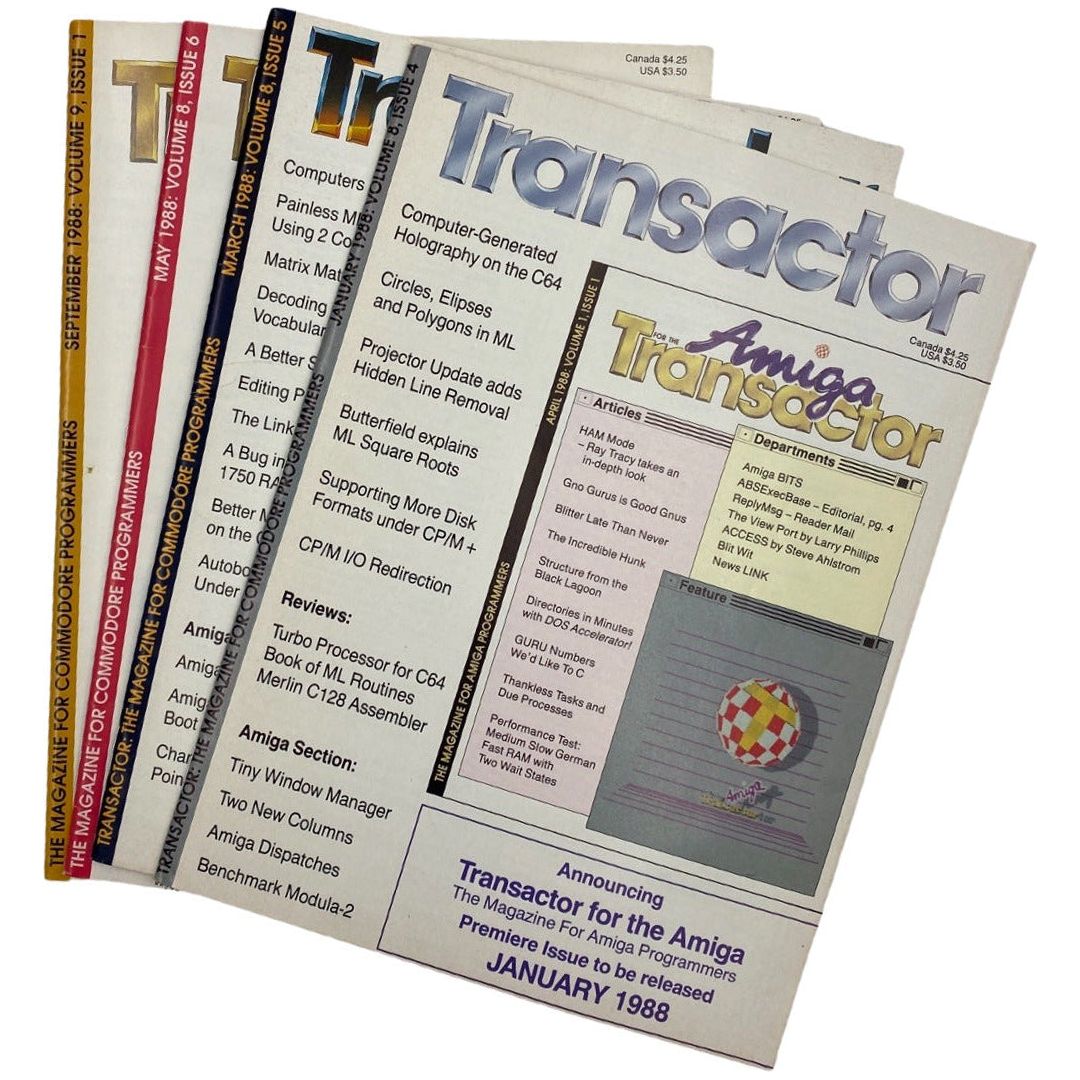The Transactor Magazine - 1988 - Revista de Noticias/Tecnología de Commodore