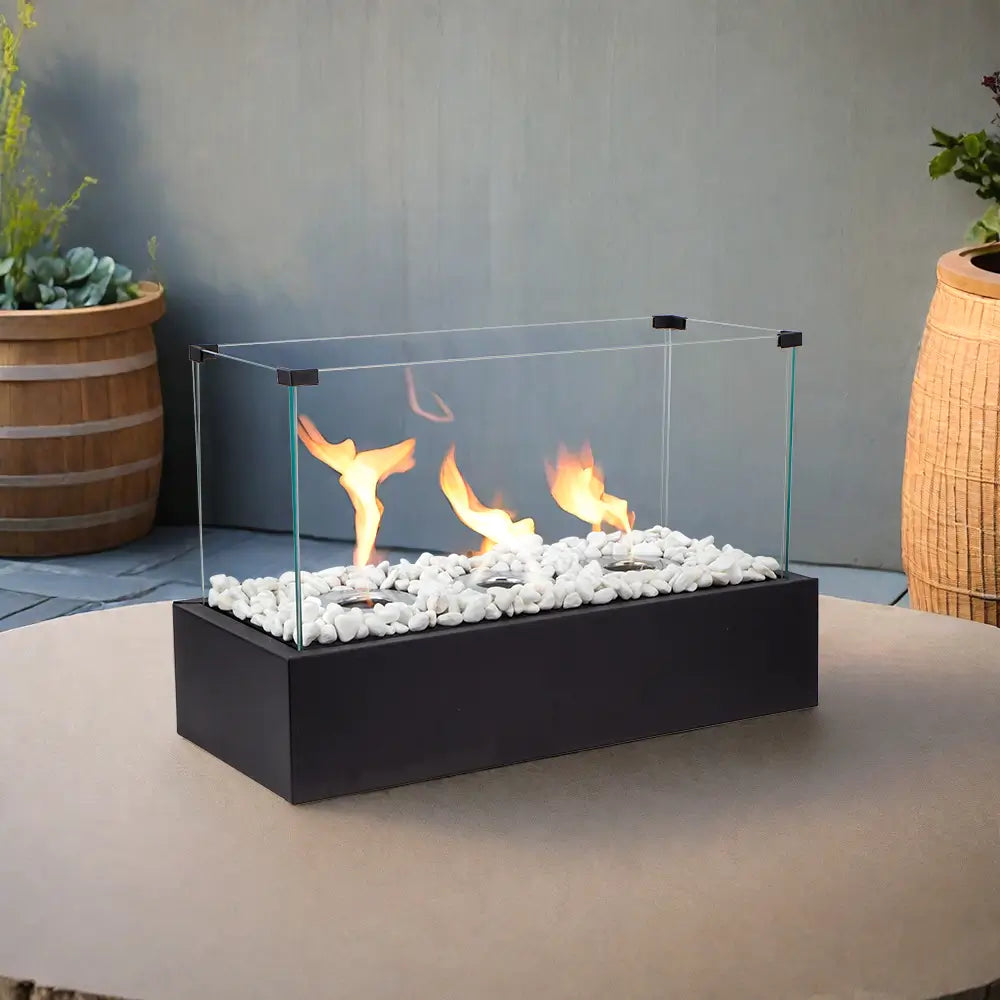 18''L Rectangular Large Tabletop Fire Pit (Only US)