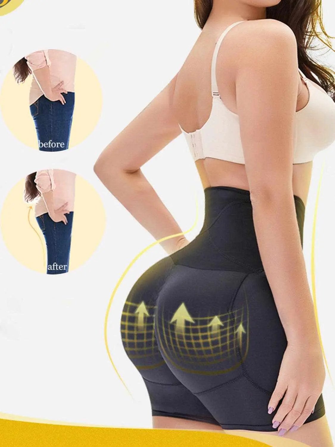 Trendsi Shaping Shorts Women's Everyday Wear Body Shaper High Waist Hook Closure