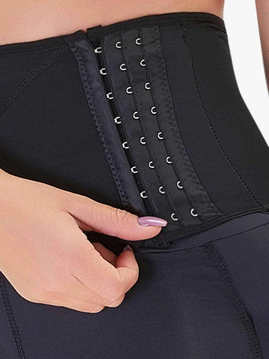 Trendsi Shaping Shorts Women's Everyday Wear Body Shaper High Waist Hook Closure