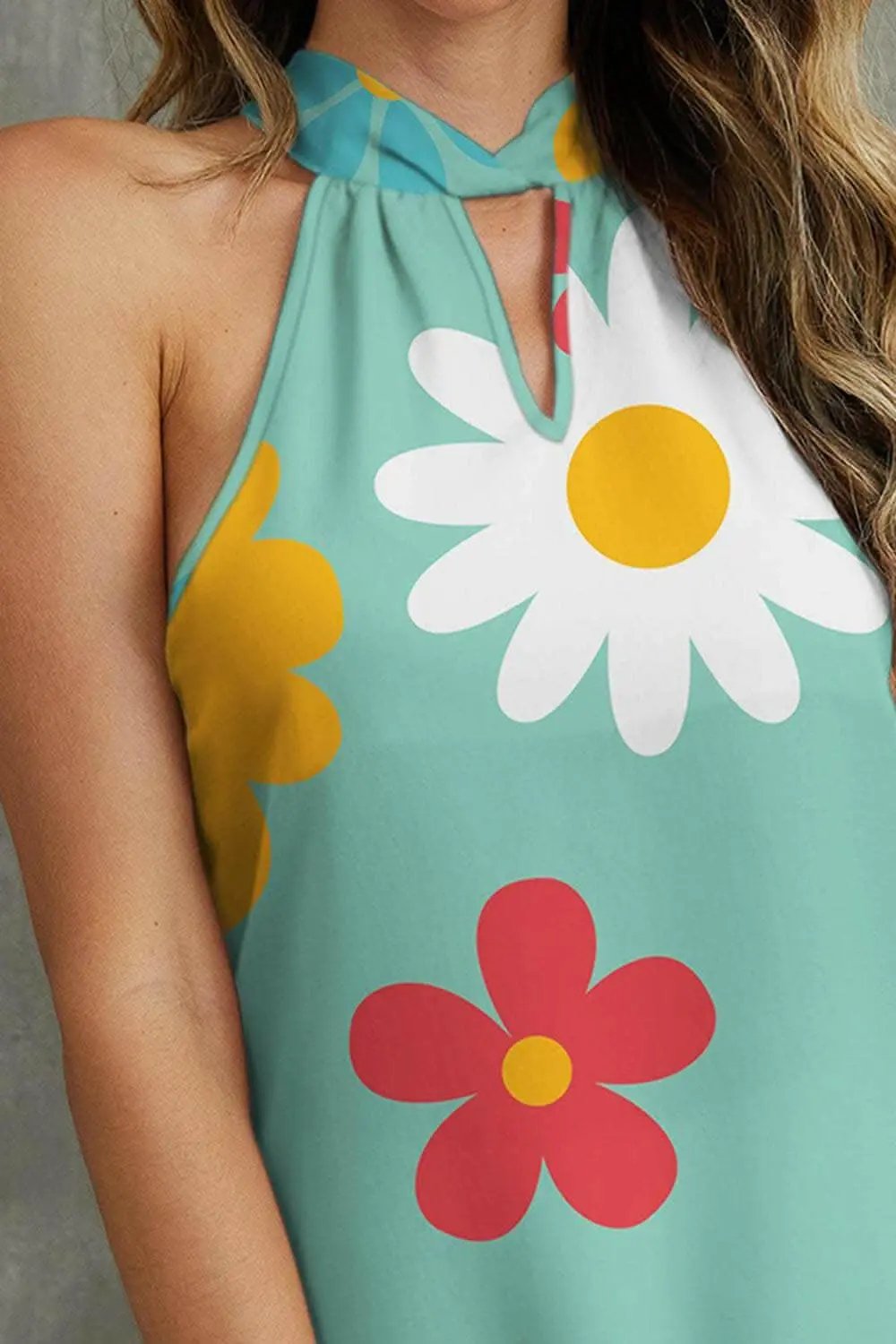 T-Shirts Trendsi just arrived - Floral Grecian neck tank top
