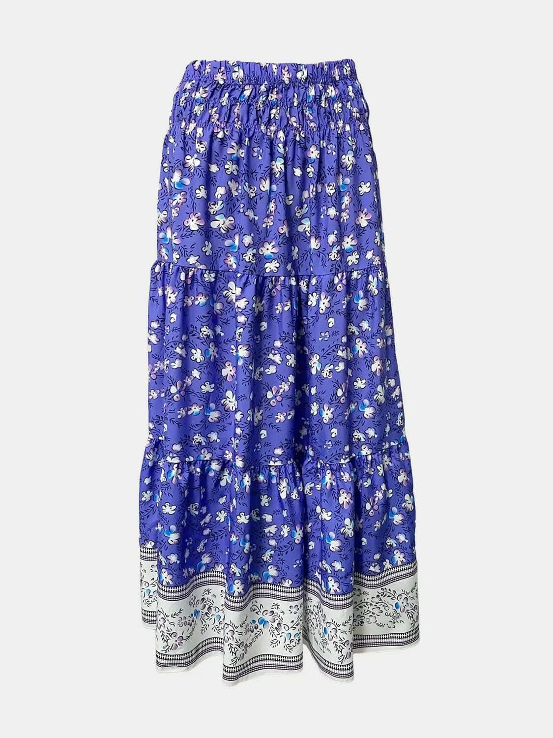 Dresses Trendsi just arrived - Floral midi skirt with elastic waist