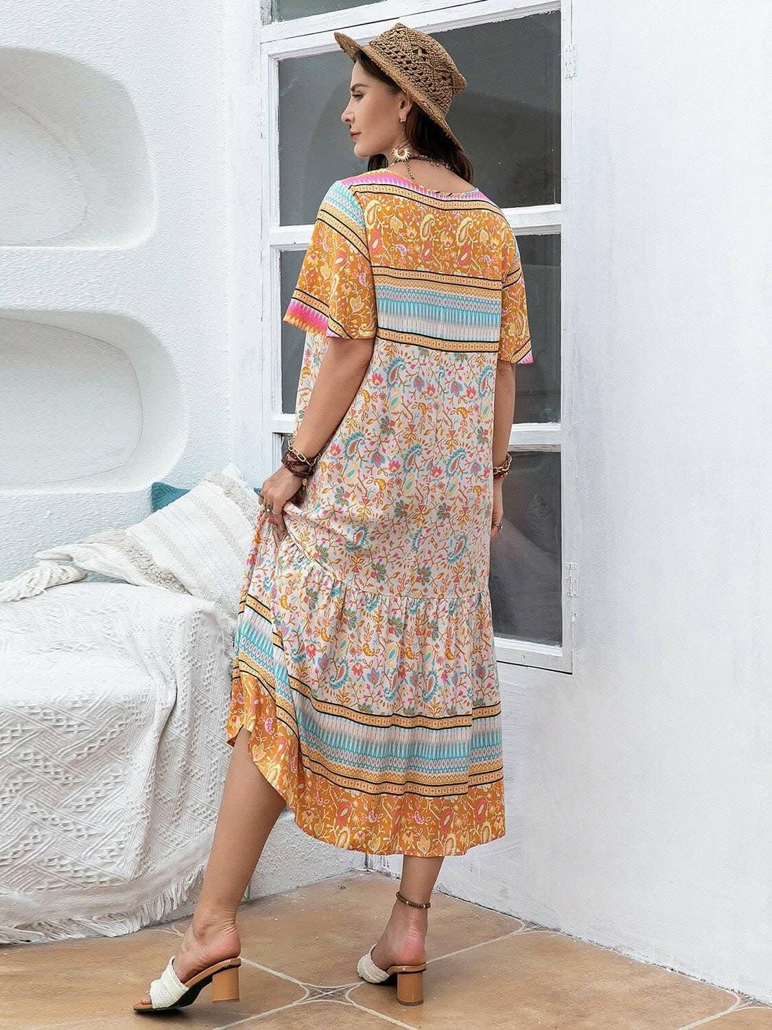 Trendsi Plus Size Floral Maxi Dress — Flowy Elegant Comfort