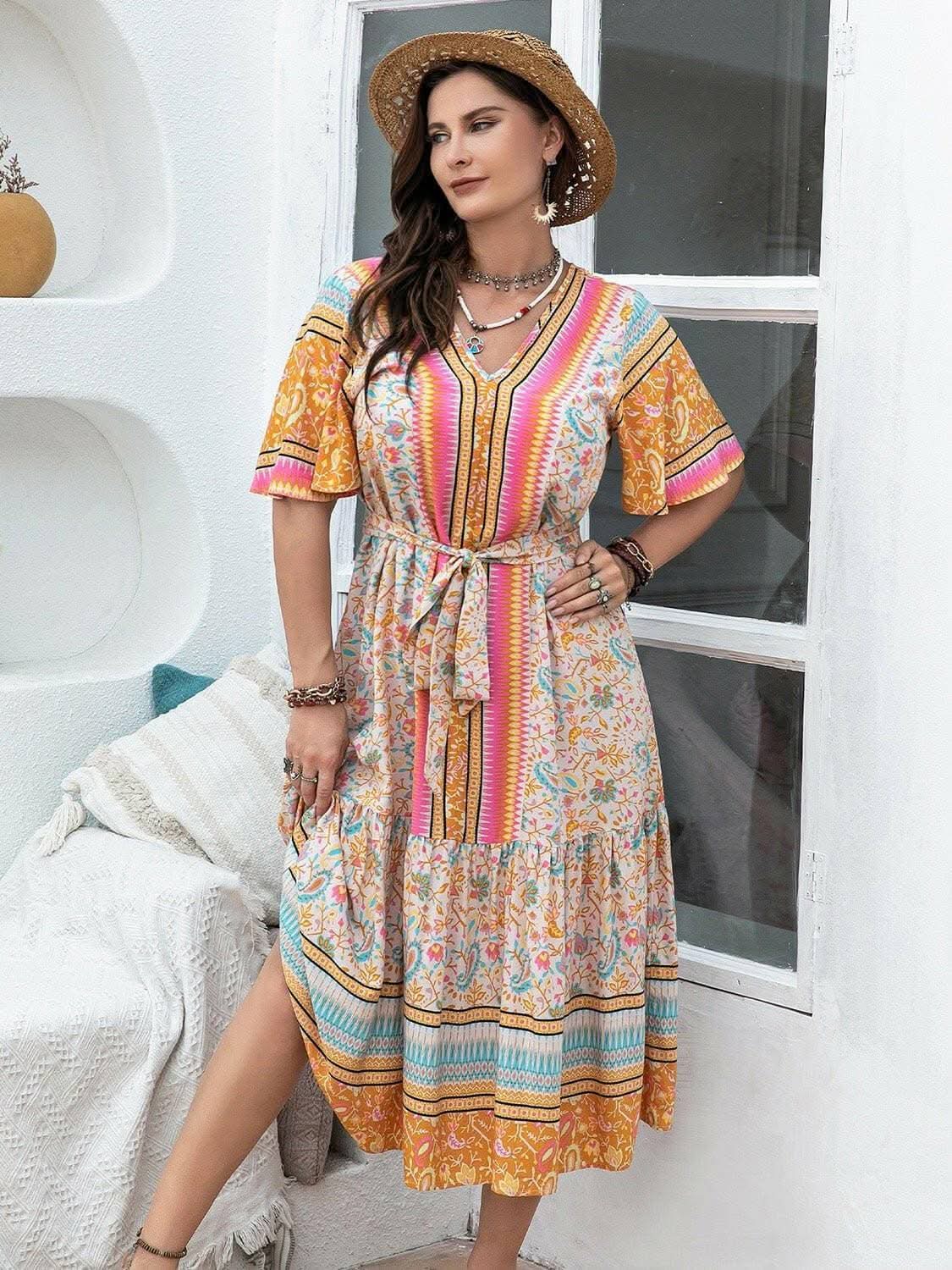 Trendsi Plus Size Floral Maxi Dress — Flowy Elegant Comfort