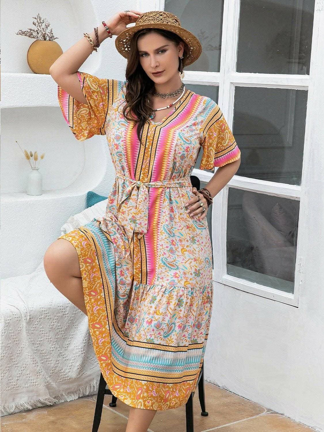 Trendsi Plus Size Floral Maxi Dress — Flowy Elegant Comfort