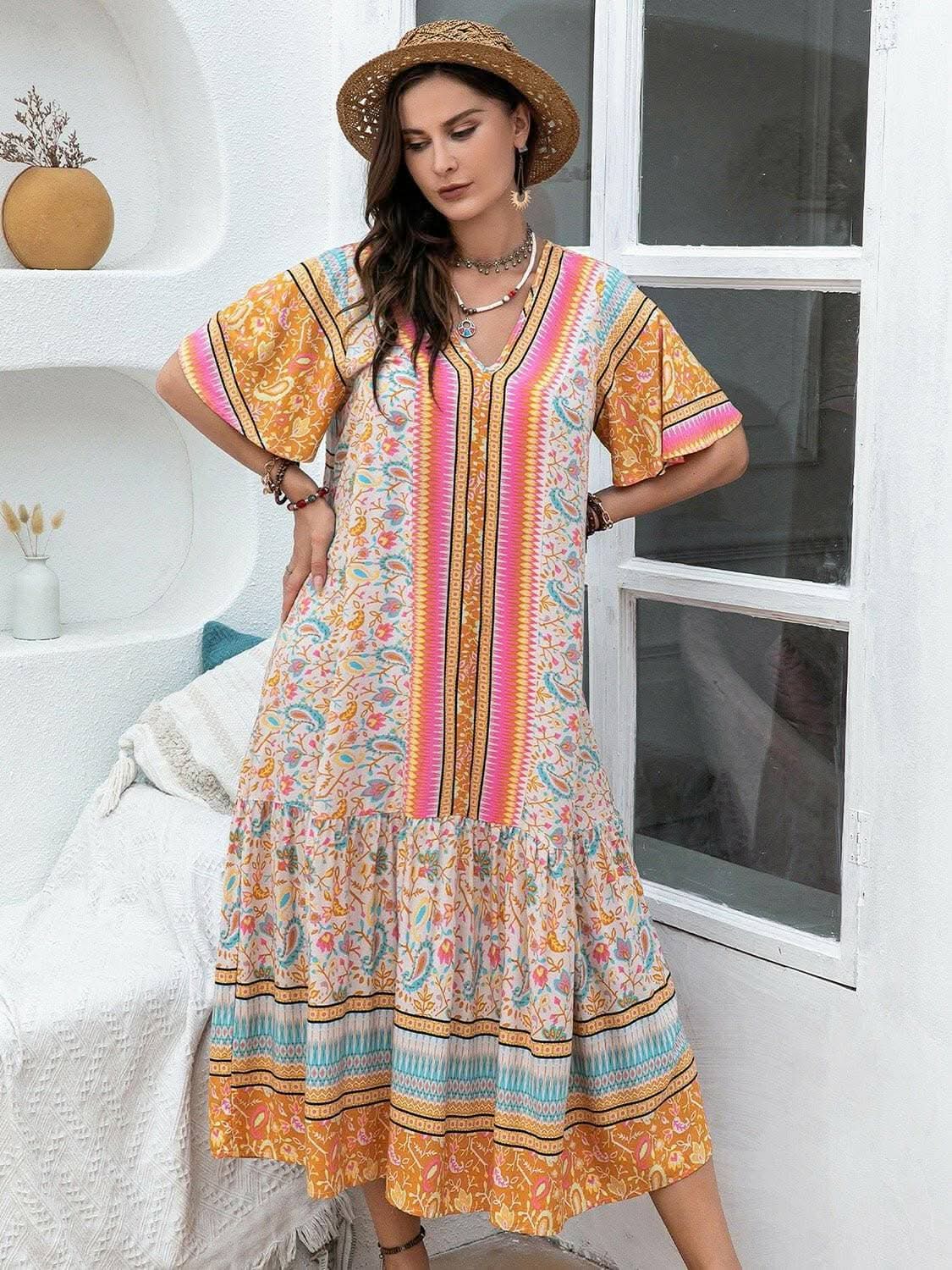 Trendsi Plus Size Floral Maxi Dress — Flowy Elegant Comfort