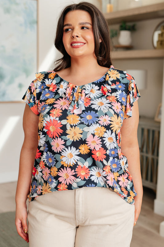 Top floral Flower Power