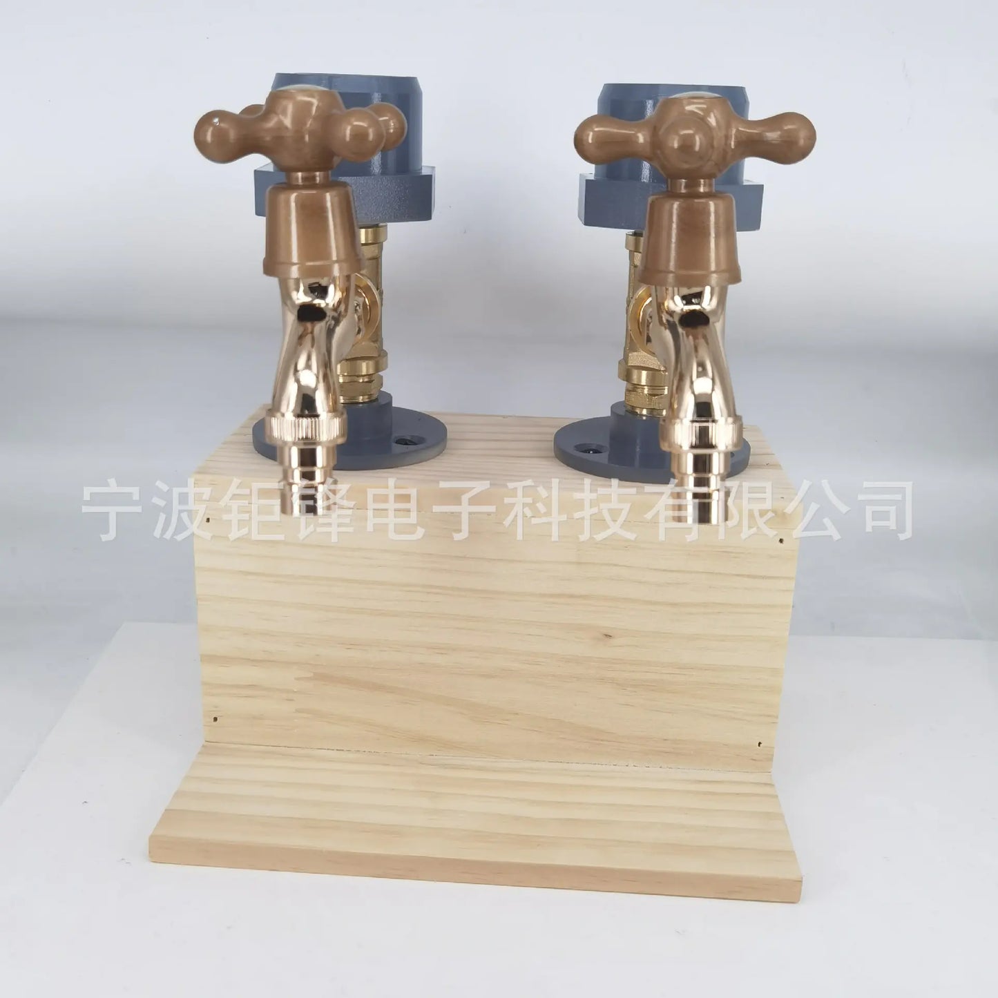 Whiskey Wood Dispenser with Tap and Water Function