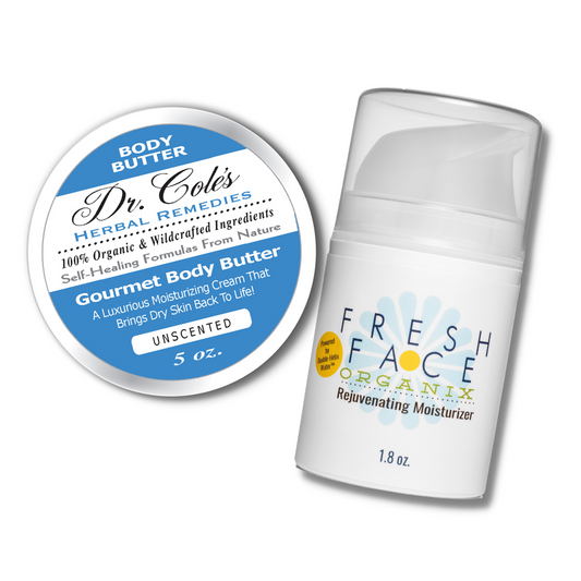 Paquete de Crema Facial Fresh Face y Mantequilla Corporal Dr. Cole