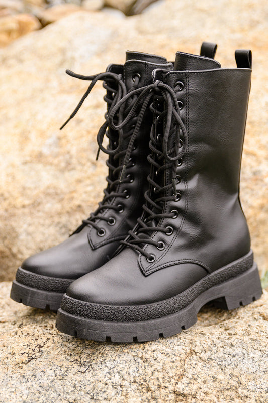 Botas de combate Fresh Feels en negro
