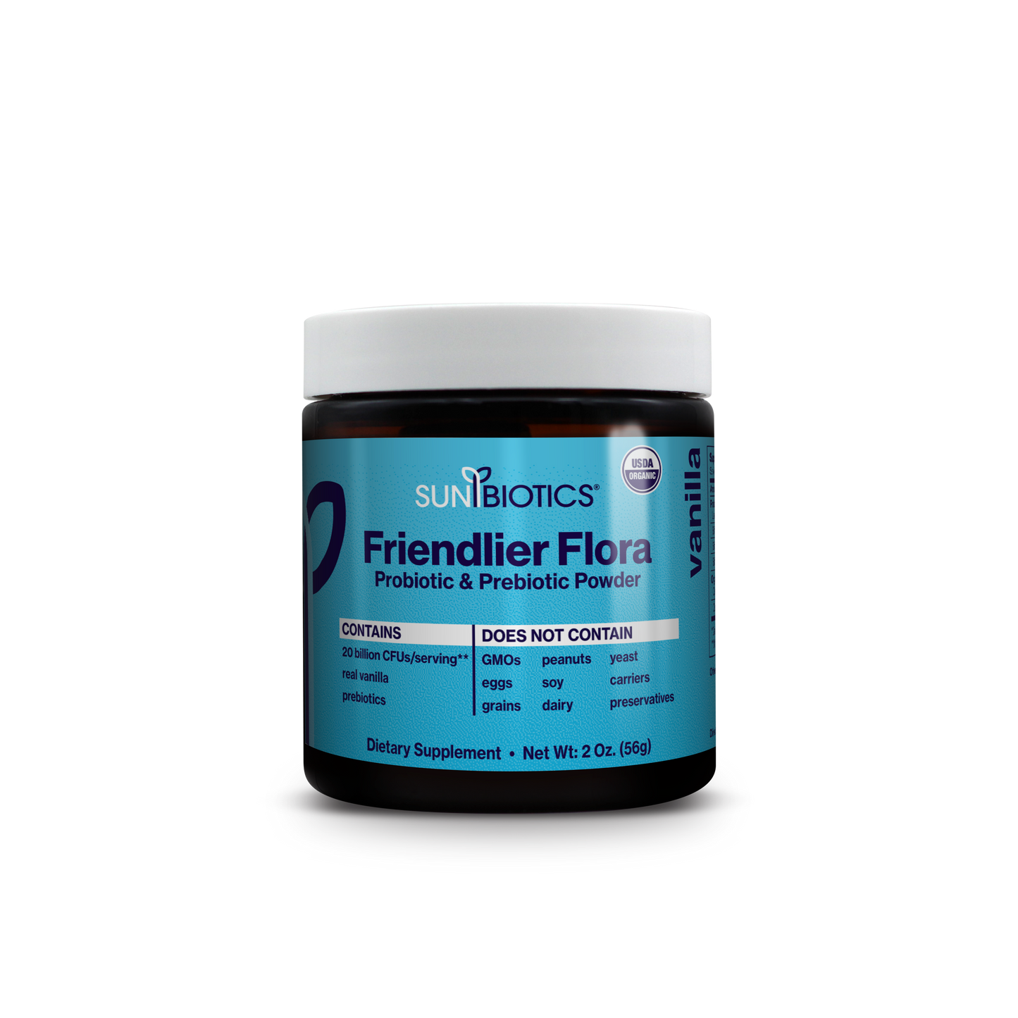 FRIENDLIER FLORA - PROBIOTIC & PREBIOTIC POWDER - Vanilla