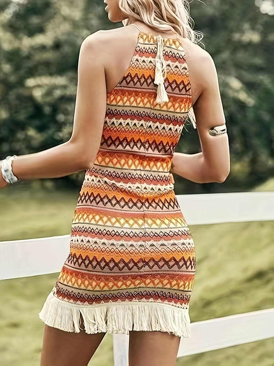 Dresses Trendsi Fringe Grecian dress in full sizes