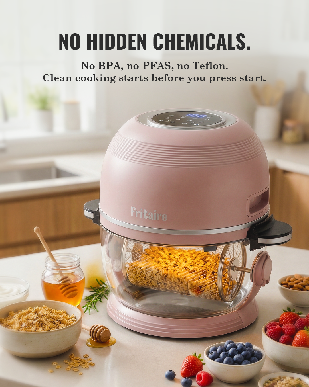 Self-Cleaning Air Fryer™ & Non-Toxic Air Fryer™ - Cherry