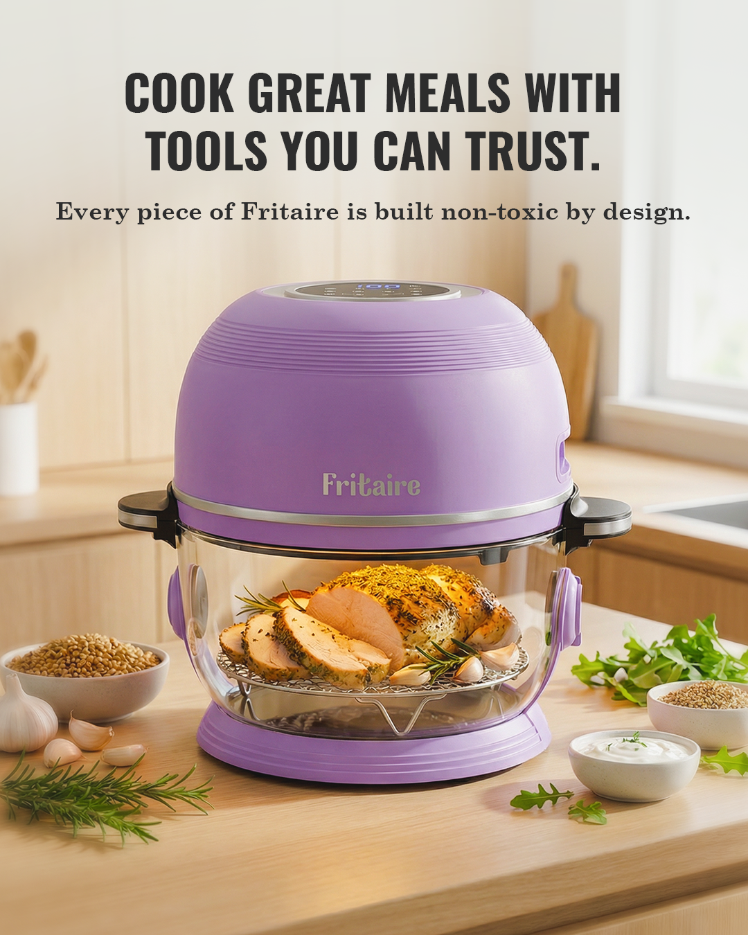 Self-Cleaning Air Fryer™ & Non-Toxic Air Fryer™ - Mauve Rose