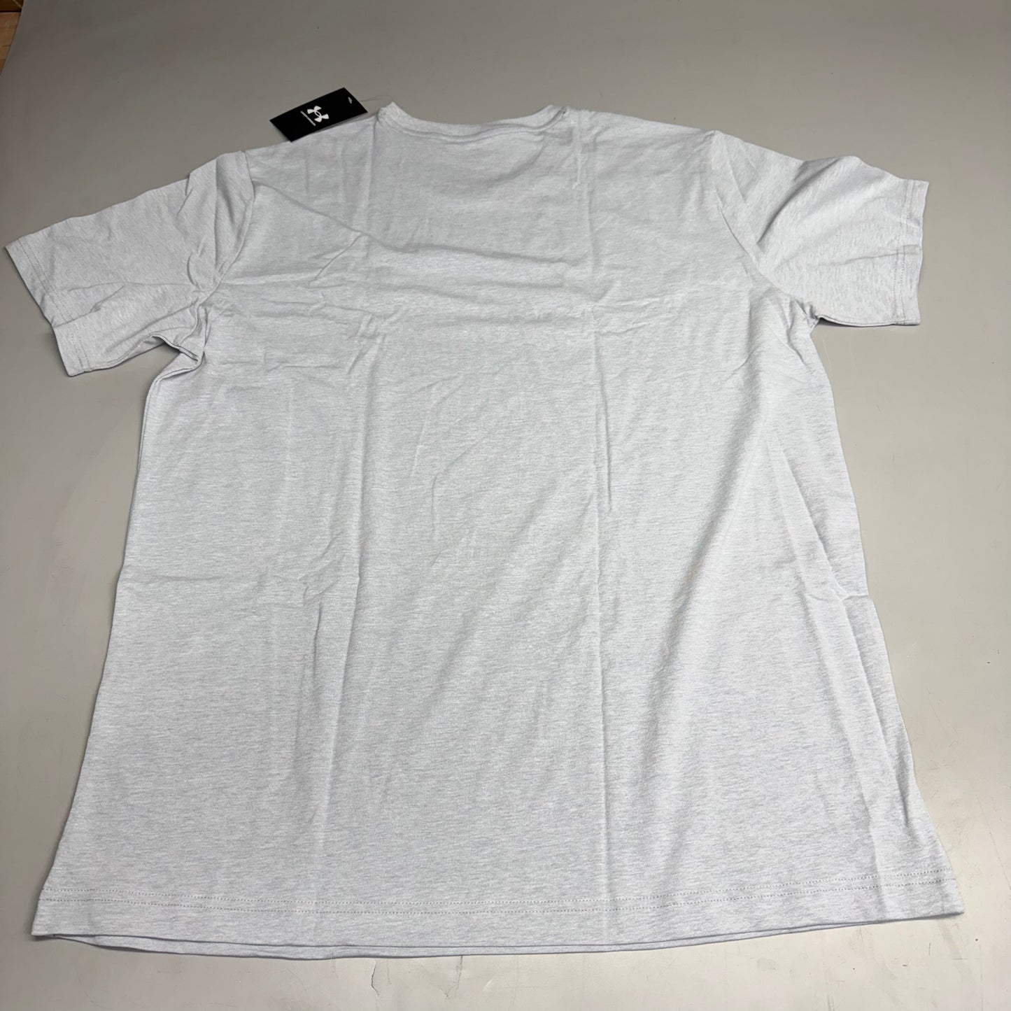 UNDER ARMOUR Men's UA Logo Embroidered Heavyweight Short Sleeve XL Harbor Blue-465