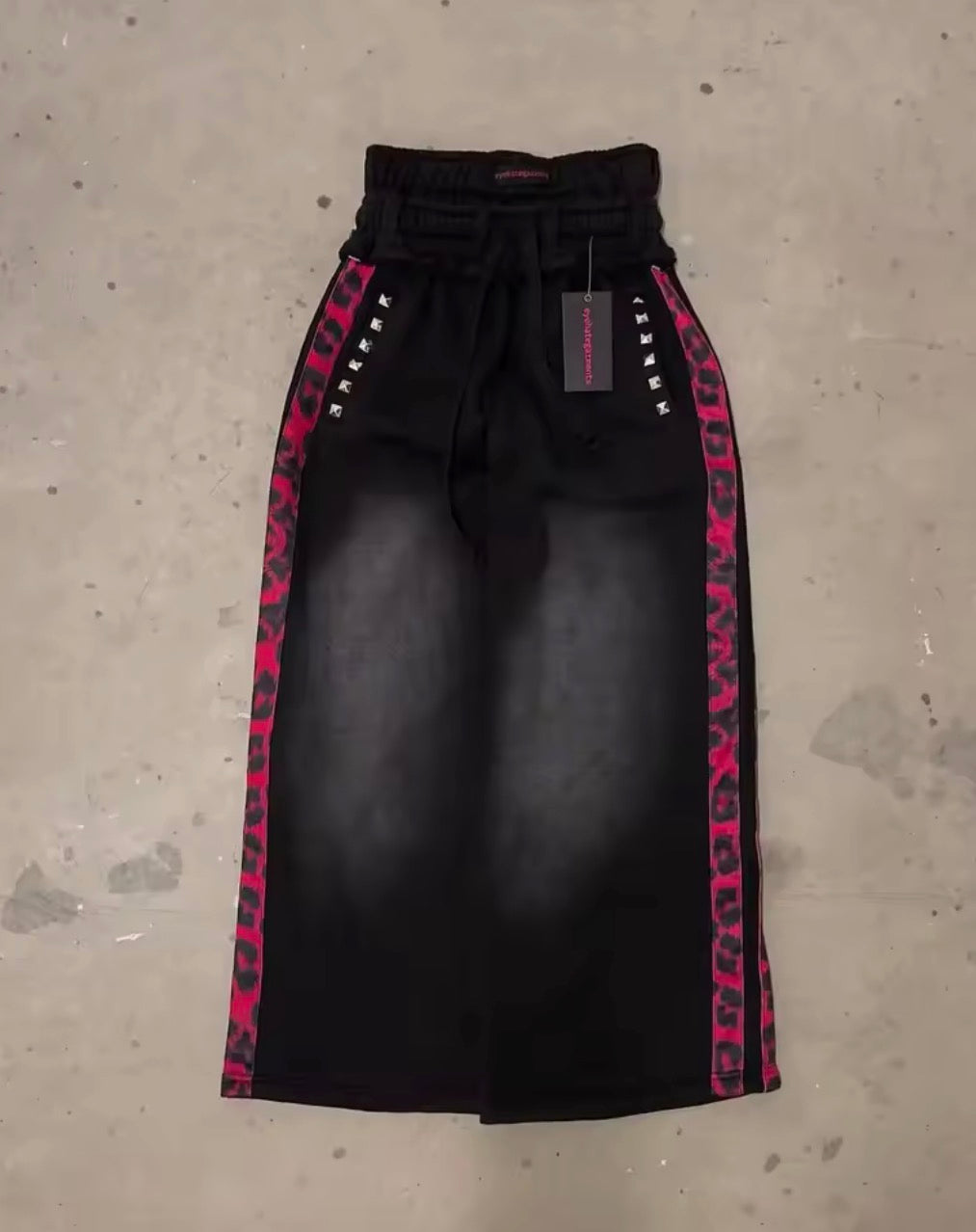 Double waisted black sweatpants