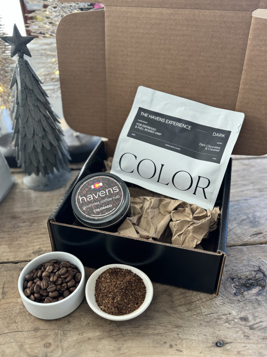 Colorado Gift Set: Color Coffee x Havens + Havens Rub de Café