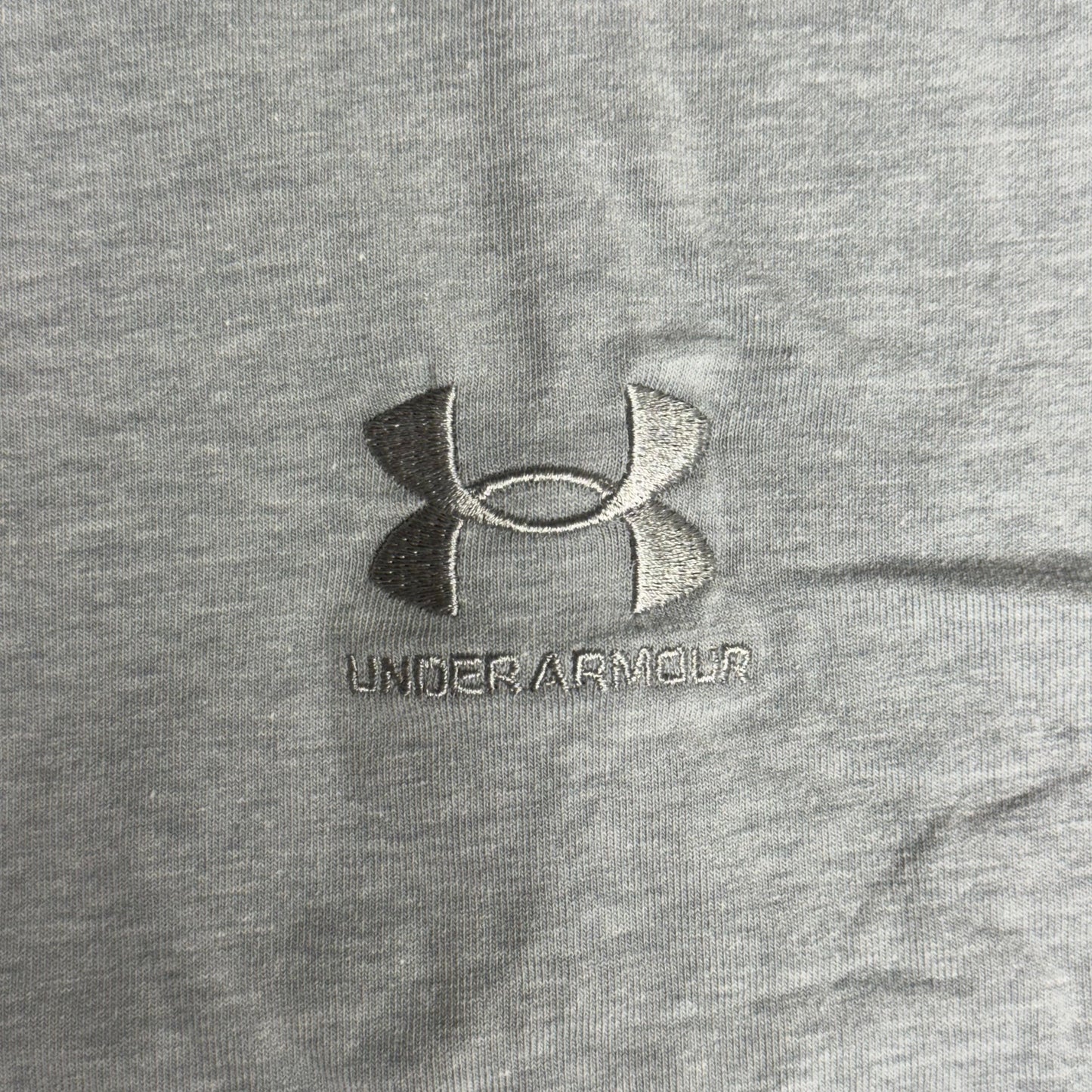 UNDER ARMOUR Men's UA Logo Embroidered Heavyweight Short Sleeve XL Harbor Blue-465