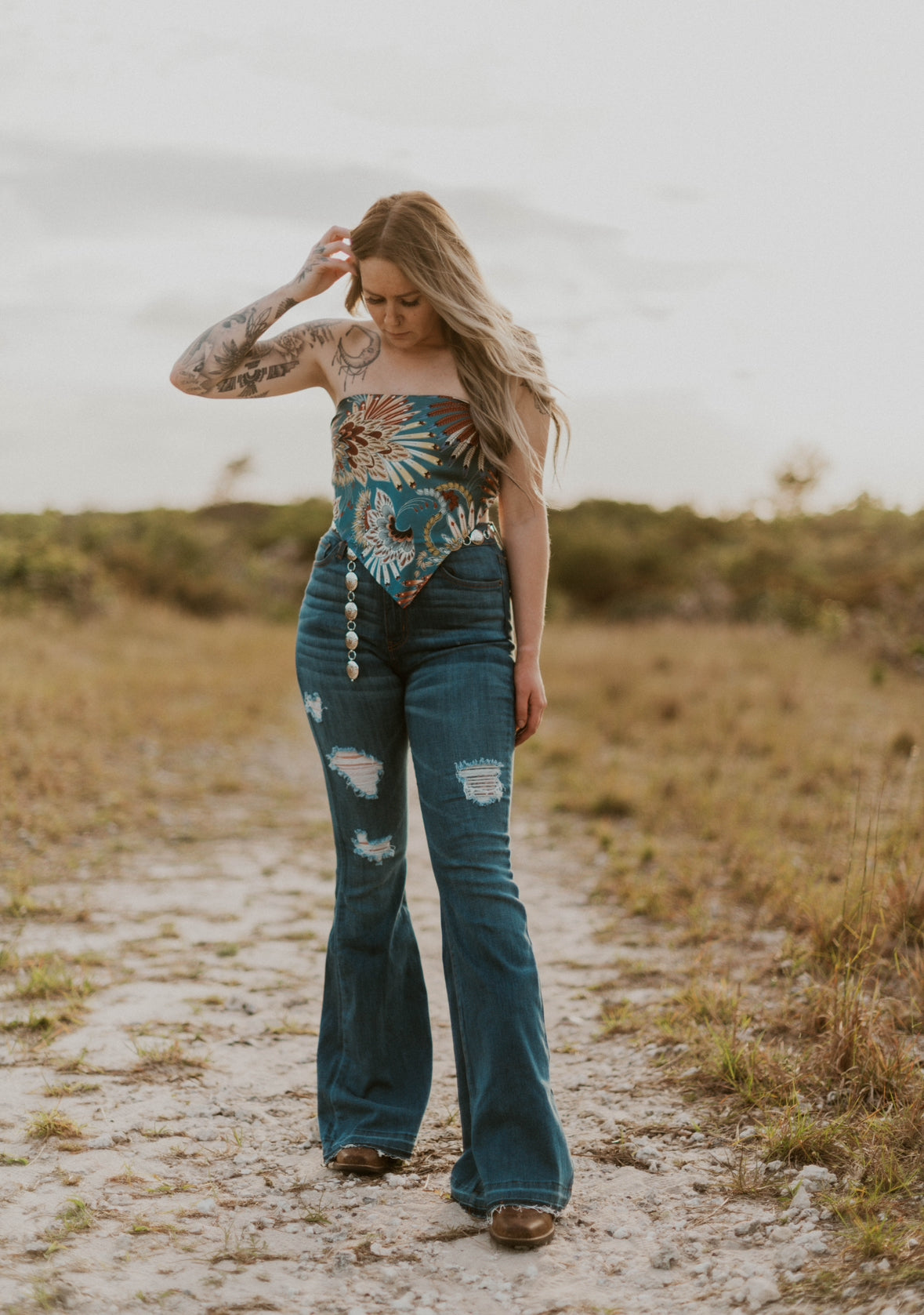 Daniela's Bandana Tie Top