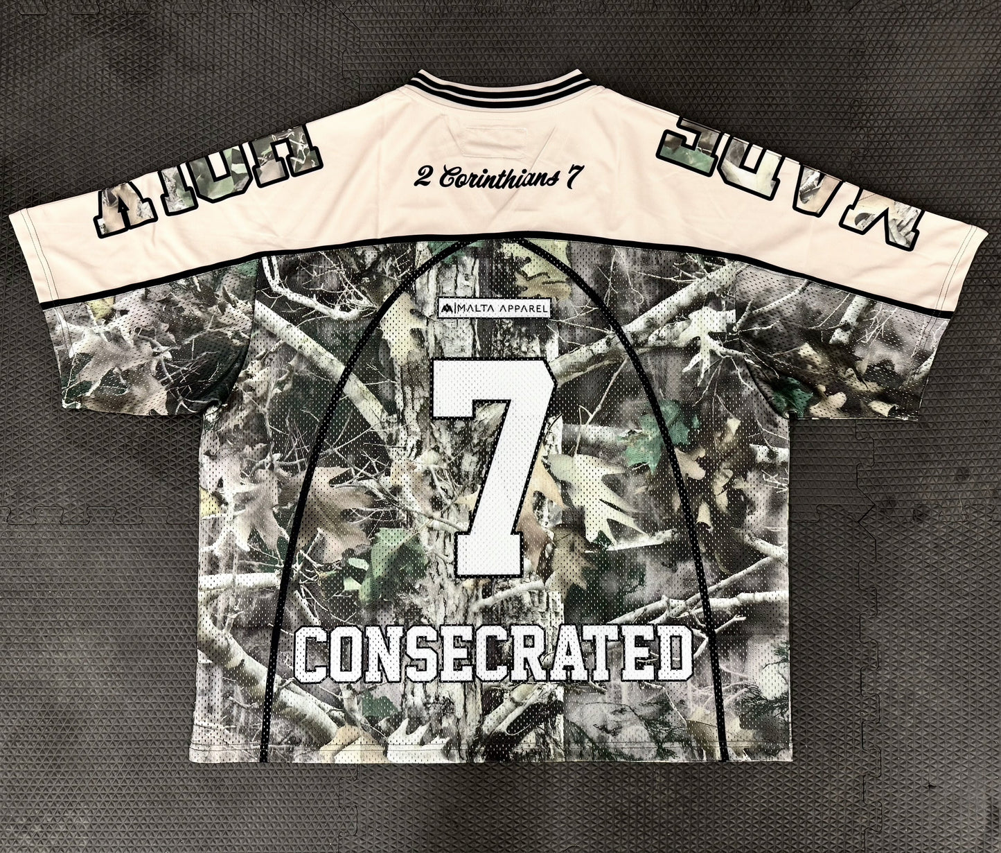 CONSECRATED Jersey - Cream/Woodland Camo (Oversized Fit)